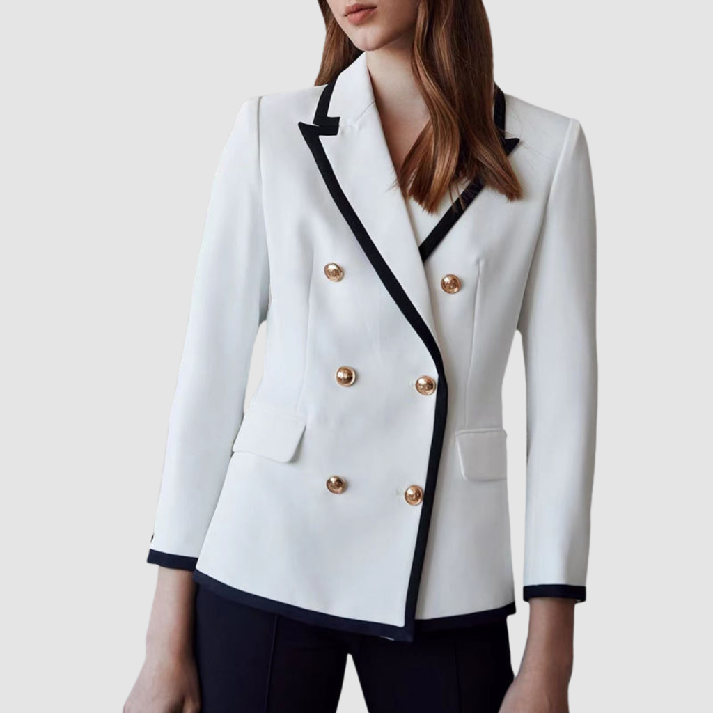 Toimistopuku – Kaksoisnapittava pitkähihainen puvuntakki