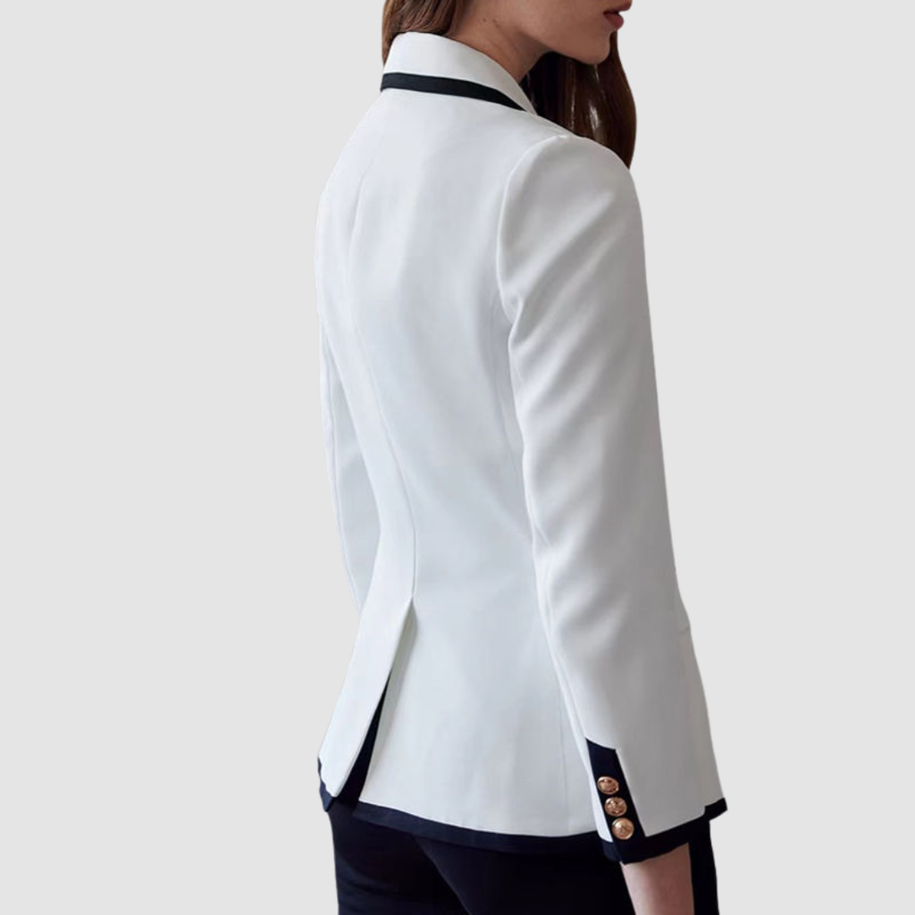 Toimistopuku – Kaksoisnapittava pitkähihainen puvuntakki